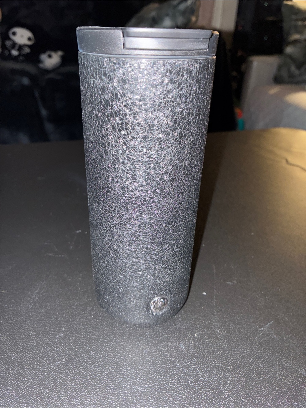 Starbucks 21/22 Black Ice Textured Shimmer Stainless Steel Tumbler tall 12oz